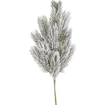 umělá květina Zasněžená větvička jehličí 40 cm