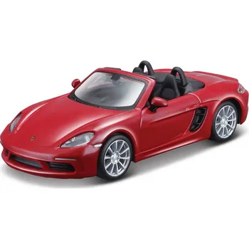 auto na autodráhu Bburago Porsche 718 Boxster 1:32 červená
