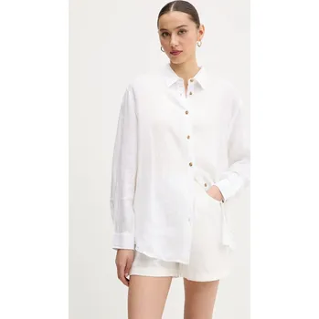 Oblečení a móda Lněná košile Superdry W4010463A.01C béžová 01X, vel. M