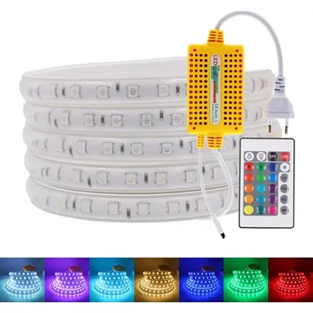 LED páska VODĚODOLNÁ LED PÁSKA 20M RGB BAREVNÁ S OVLADAČEM LED PÁSEK 12V SMD 5050