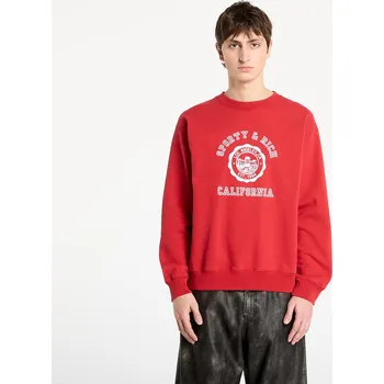 Pánská mikina Mikina Sporty & Rich California Emblem Crewneck UNISEX Ruby XS