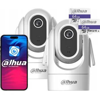 IP kamera Vnitřní otočná kamera x2 WiFi 4MPx 2K+ Dahua H4C Hero Chůvička WiFi 64GB