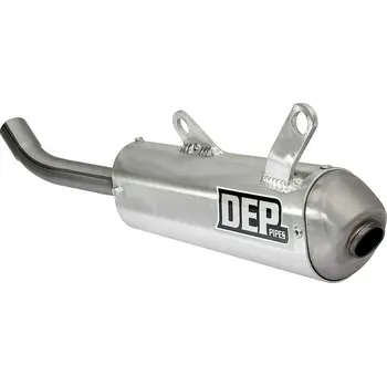 Výfuk pro motocykl Koncovka výfuku DEP Pipes stříbrná krátká Yamaha YZ 250 2002-2025, FANTIC XX 250