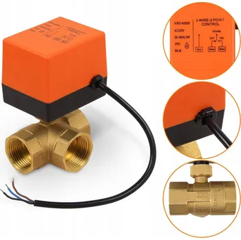 Ventil Elektromagnetický trojcestný ventil s pohonem DN25