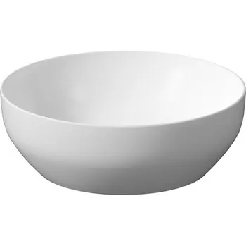 Umyvadlo CERSANIT 3D Umyvadlo Cersanit Larga 40 na desku kruh, bez otvoru, bez přepadu, bílá mat, K677-018 K677-018