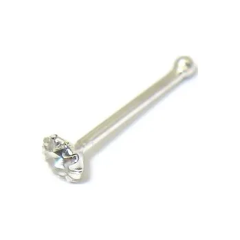 Piercing Piercing do nosu 925/1000 čirý kámen 1 (925/1000)