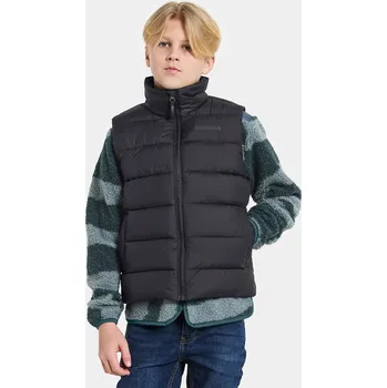 Chlapecká bunda Dětská vesta Didriksons KILO KIDS VEST 2 505987.9BYA černá 99X, vel. 130