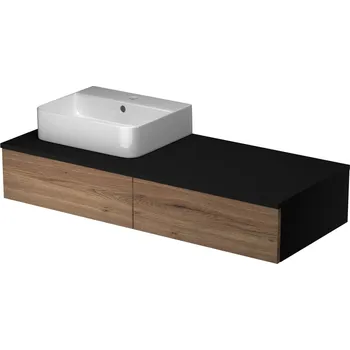 Koupelnový nábytek DŘEVOJAS Module SZZ2 120 koupelnová skříňka levá GRAPHITE/TOBACCO s umyvadlem JOY 3 320546 320546