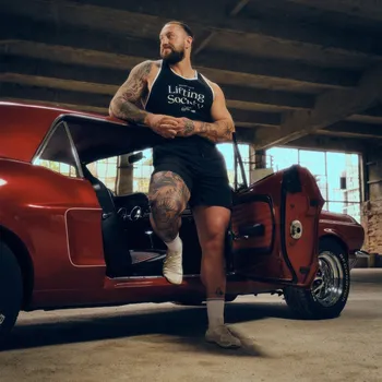 Pánské tílko GymBeam Tílko Lifting Society Black XXL