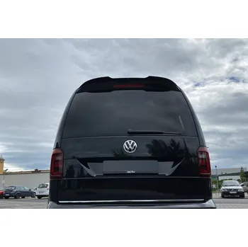 PC tuning Maxton Design prodloužení spoileru pro Volkswagen Caddy Mk 4, černý lesklý plast ABS
