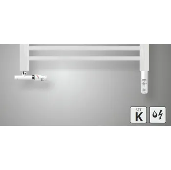 Radiátor Zehnder Sada připojení pro kombinované vytápění (s topnou tyčí 600 W) bílá Z-839011;Z-819080;Z-842110;Z-857481