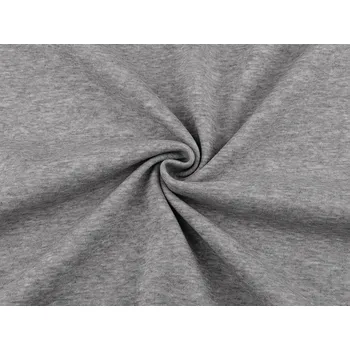 Teplákovina zateplená s kožíškem, střední, 2 šedá světlá