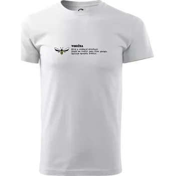 Pánské tričko Vosička Milé a zvědavé stvoření - Triko extra velké (5-8XL) - 6XL ( Bílá )