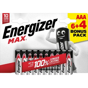 Článková baterie Alkalická baterie Energizer AAA (R3) 10 ks 7638900438239