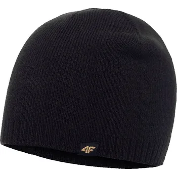 Čepice 4F zimní čepice beanie černá, univerzální velikost