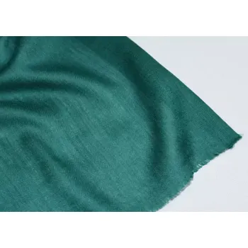 Šála Vlněná jednobarevná šála - malachitová zelená