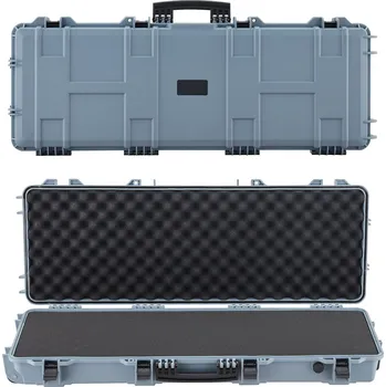 Příslušenství pro sportovní střelbu Vevor Pevný kufr na pušku 1066 mm, uzamykatelný, pěnové vložky, IP67