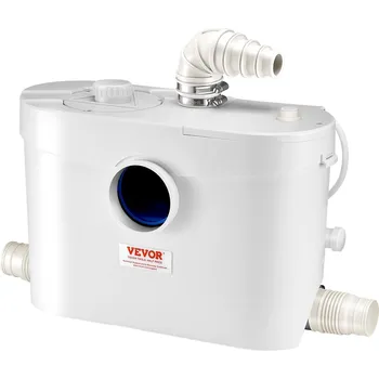 Čerpadlo Vevor Macerátorové čerpadlo 900W, 180 L/min, 12 m výtlak, 4 vstupy