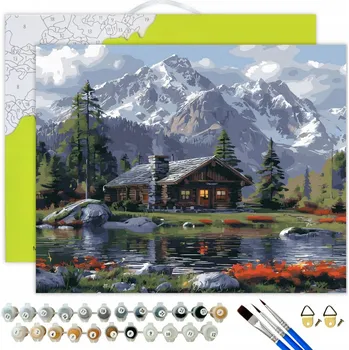 MALOVÁNÍ PODLE ČÍSEL Krajina Obrázky k malování podle čísel s rámem Oh Art!
