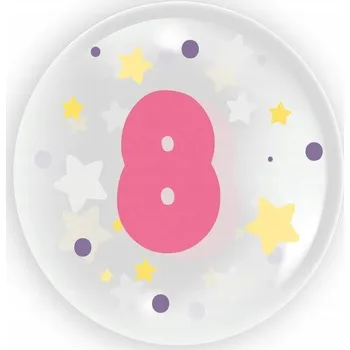 Balónek Tuban balónek číslice 8 kulatý 45 cm