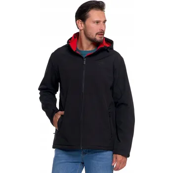 Pánská softshellová bunda PÁNSKÁ BUNDA Softshell Přechodová Nepromokavá Odnímatelná Kapuce MORAJ M