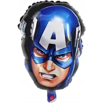 Balónek Fóliový Balónek Kapitán Amerika 55x40 cm - Narozeninová Dekorace