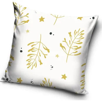 Polštář Vánoční polštářek Bílé Kouzlo Jmelí