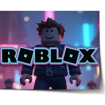 Plakát Sablio Plakát ROBLOX Neonové město - 60x40 cm