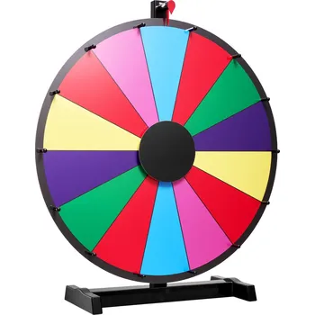 Vevor Stolní otočné kolo 610 mm, 14 polí, se stojanem, 6 barev, 2 fixy
