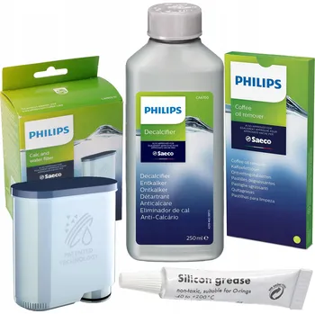 SADA pro PHILIPS SAECO Odvápňovač CA6700 Tablety Filtr AquaClean Mazivo