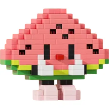 ostatní stavebnice Stavebnice Mini meloun 6,8 x 2,8 x 5,76 cm 239 ks Mikro 3D DIY stavební bloky Lahodné ovoce Kreativní hračka pro děti od 8 let Zábavný model