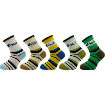 Dětské ponožky NOVIA | vzor palmy - balení 5 párů Velikost: 18-19 ( 27-29 ) Velikost: 16-17 ( 24-26 )