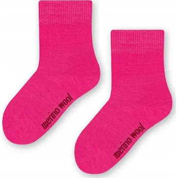 Dámské ponožky Ponožky vlněné ponožky MERINO wool ponožky steven 130 růžová 32-34