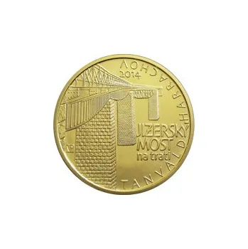 Sběratelství Zlatá investiční mince Jizerský most na trati Tanvald - Harrachov 5000 Kč PROOF