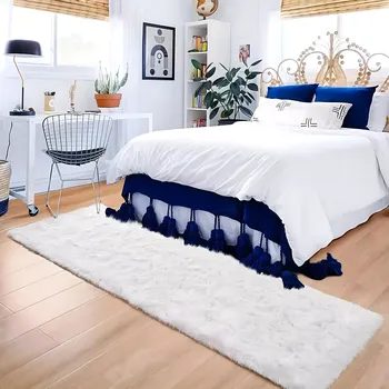 Koberec Plyšový shaggy koberec do obýváku a ložnice 120 × 80 cm