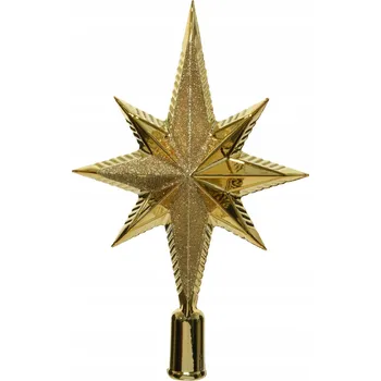 Vánoční dekorace Špičky na stromeček Hvězda 25,5 cm 1 ks