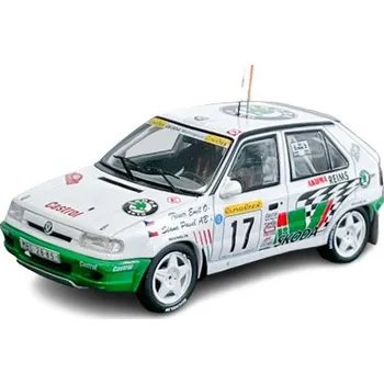auto na autodráhu IXO MODELS Škoda Felicia Kit Car, No.17, Rallye Monte Carlo, 1996 Triner/Stanc 1:43
