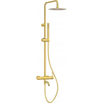 Vodovodní baterie BALNEO SPRCHOVÁ BATERIE CASCADE ZLATÁ SPRCHOVÝ SET S HLAVOVOU SPRCHOU