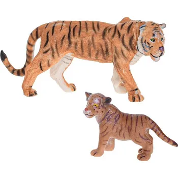 Figurka Mikrotrading Mikrotrading Zoolandia tygřice s mládětem 7 - 15 cm v krabičce