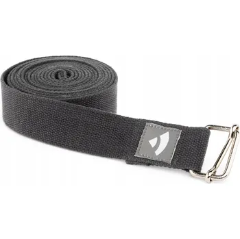 podložka na cvičení Popruh na jógu bavlněný Bodhi Asana belt XL 3m - antracit