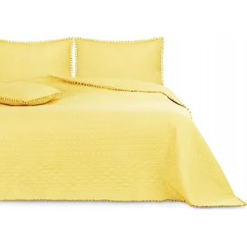 Prostěradlo Přehoz AmeliaHome polyester 170 cm x 270 cm žlutý