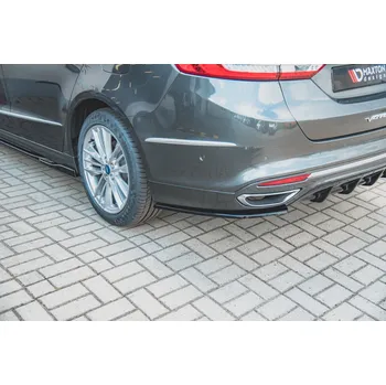Auto-moto Maxton Design boční difuzory pod zadní nárazník pro Ford Mondeo Mk5 Facelift, černý lesklý plast ABS