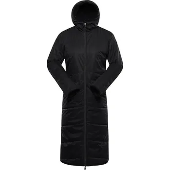 Dámský kabát kabát dámský ALPINE PRO KERFA zimní oboustranný s membránou PTX černý