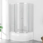 POINT SAP 100x80 Clear Asymetrický sprchový kout s vysokou vaničkou, levé provedení 197246402