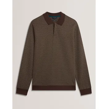 Pánské tričko Tričko Ted Baker Brown-Tan 1193841 XL (5)