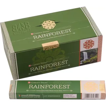 Vonná tyčinka Karton Garden Fresh Rainforest indické vonné tyčinky 12 krabiček. Množstevní sleva.