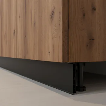 soklová lišta Opes Plastový kuchyňský sokl PAX / Černá matná RAL 9005 150 mm 4 m