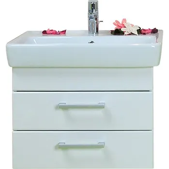 Koupelnový nábytek Skříňka pod umyvadlo CONCEPT 200 54,5x43,4x39,2 cm, 2 zásuvky, bříza/bílá