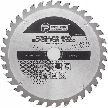 Pilový kotouč Pilový kotouč na dřevo 200 x 25,4/20, 36 zubů Polax