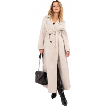 Dámský kabát Dámský Elegantní Kabát Přechodový Dvouřadý s Kapsami